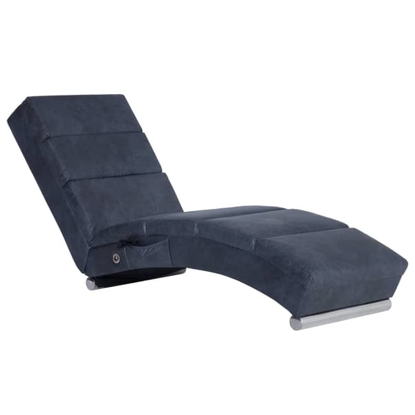 vidaXL Massageschäslong, grå, konstläder