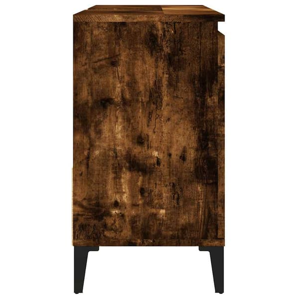 vidaXL badeværelsesskab røget eg 65x33x60 cm
