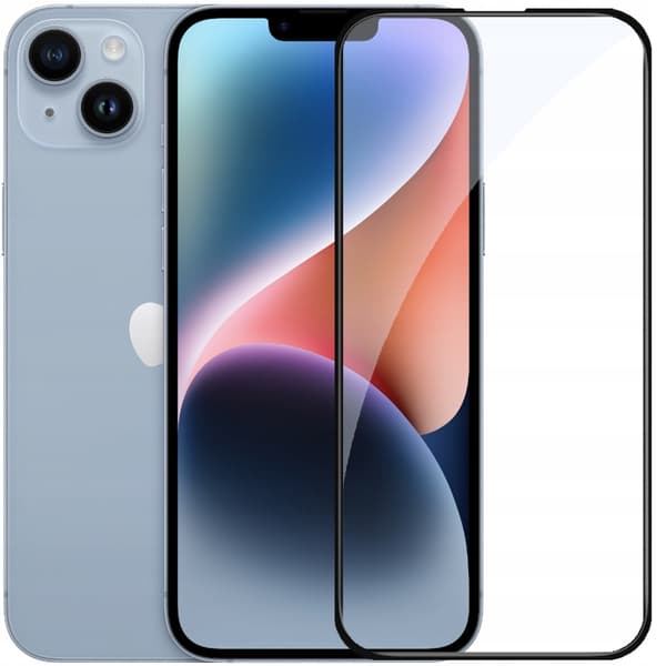 3x fuldskærmsglas til Apple iPhone 14 Plus fuldhærdet glas 5D