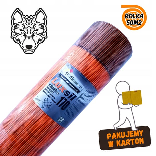 Facadepudsnet Lavet af glasfiber 160g/m2 orange 110cm
