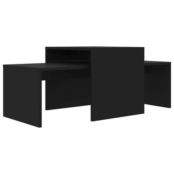 vidaXL sofaborde, sorte, 100x48x40 cm, spånplade