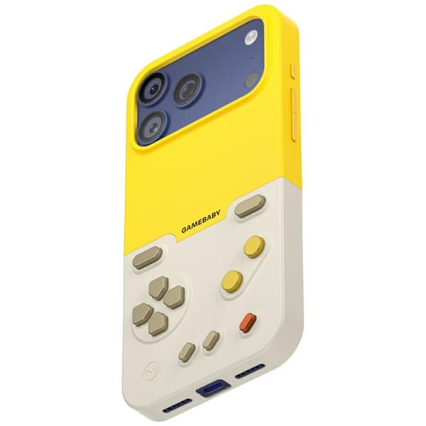 GAMEBABY Etui med Controller til iPhone 17 Pro Max Gul