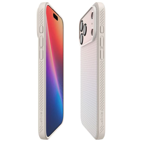 Spigen Liquid Air cover til iPhone 17 Pro i titanium
