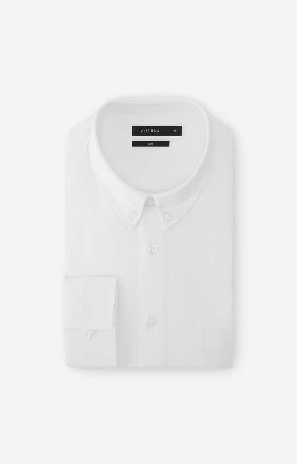 Slim strikskjorte XL
