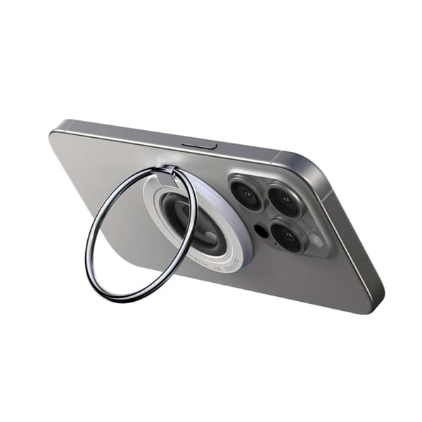 Magnetisk telefonholder MagSafe ring til fingre sort