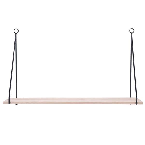 Minimalistisk væghylde i træ
