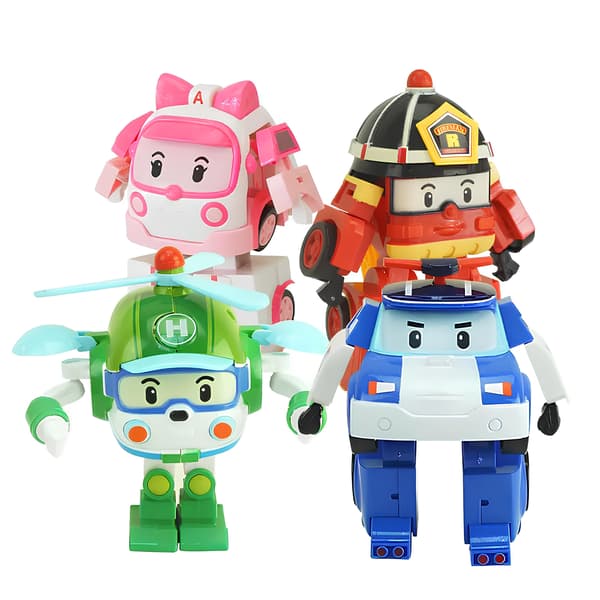 Figurset - transformerbilar, 4 delar