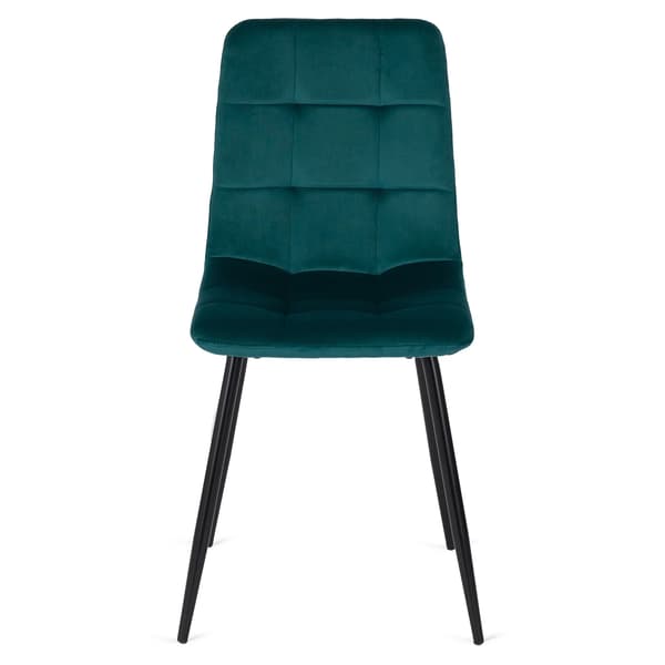 Klädd matstol PERU turkos sammet modern loft