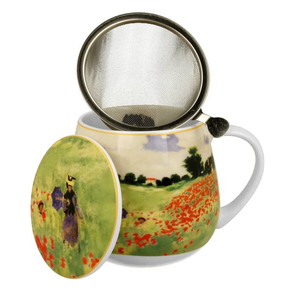 Monet Poppy Barrel-mugg med infuser