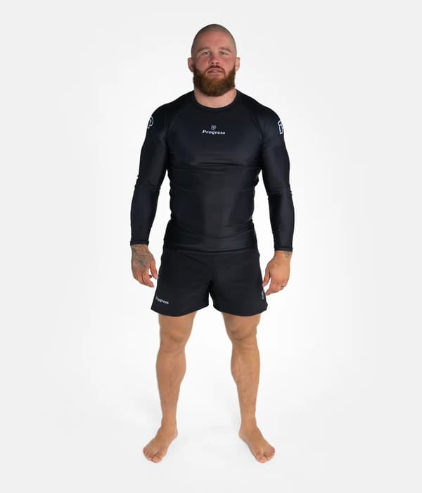 Progress Herr Rashguard Långärmad Academy Svart S