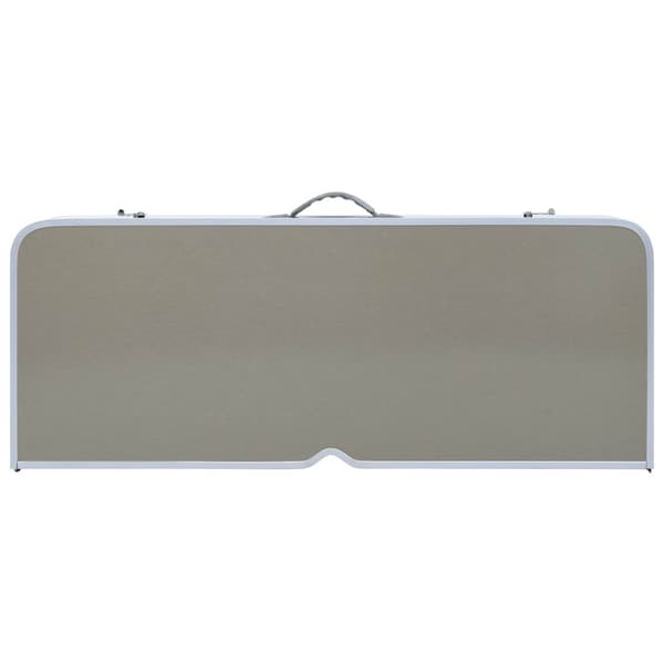 vidaXL foldbart campingbord med 4 sæder, stål, aluminium