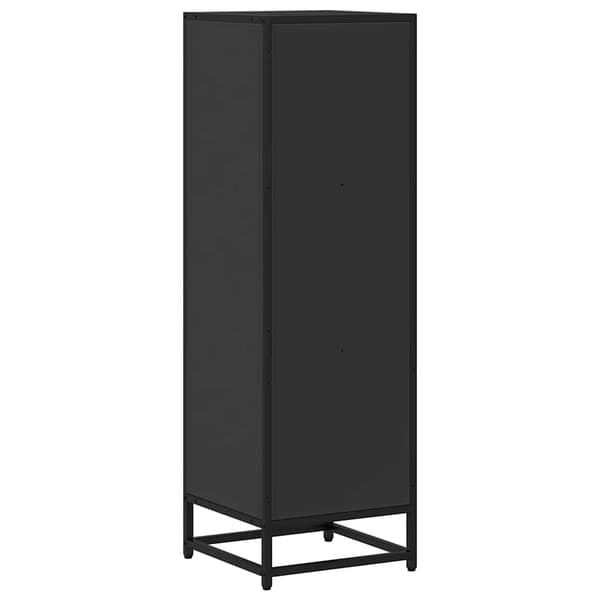 vidaXL bogreol, sort, 33,5x33x107,5 cm