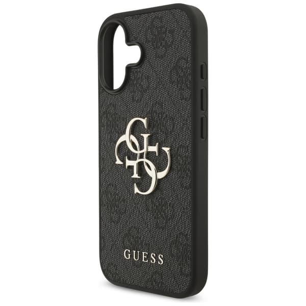 Guess 4G stort logo-cover til iPhone 17, sort