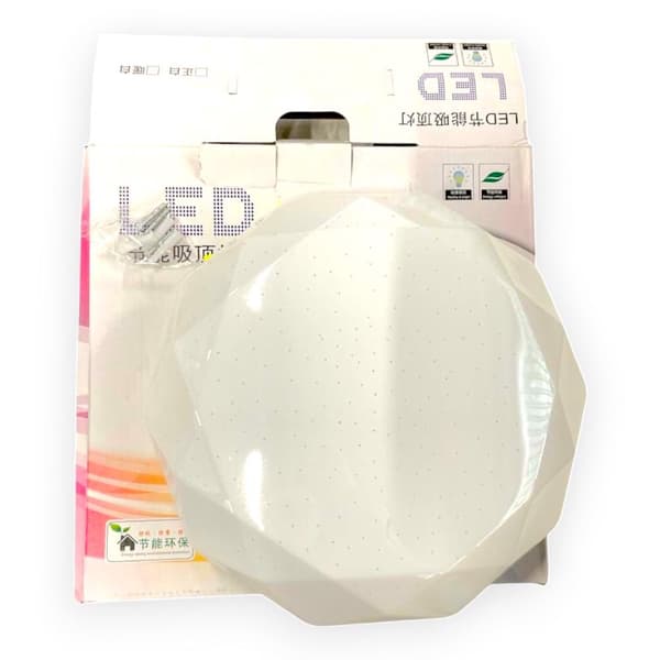 LED loftlampe 12W dæmpbar 3 farver akryl
