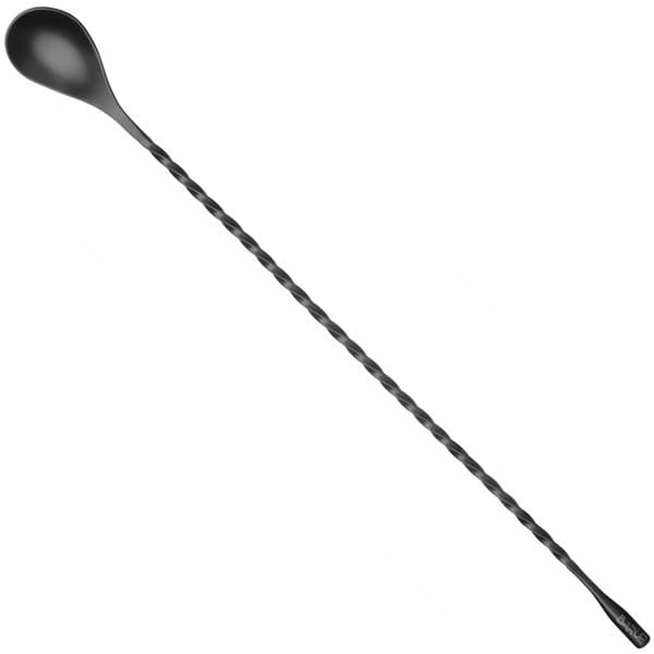 Bartenderske til cocktaildrinks, lang, 385 x 35 mm, sort