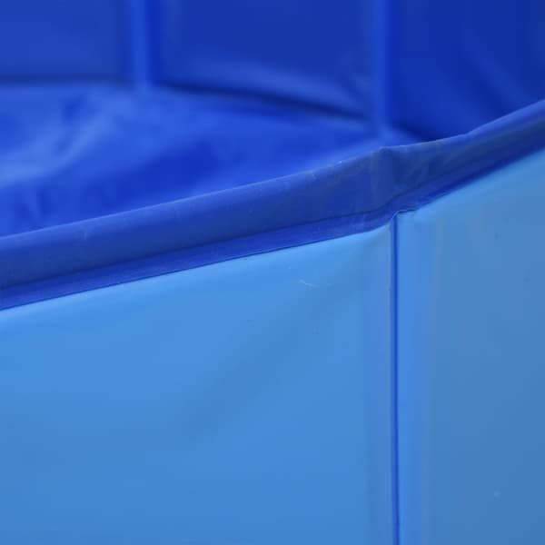 vidaXL foldbar hundepool blå 120 x 30 cm PVC