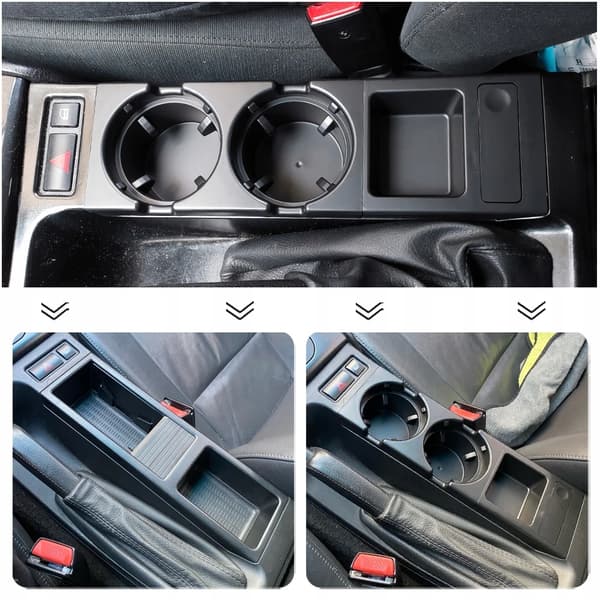 BMW E46 Grå ABS Kopholder