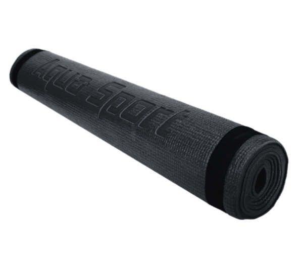 Aqua-Sport Powerstretch Pro yogamåtte, sort PVC