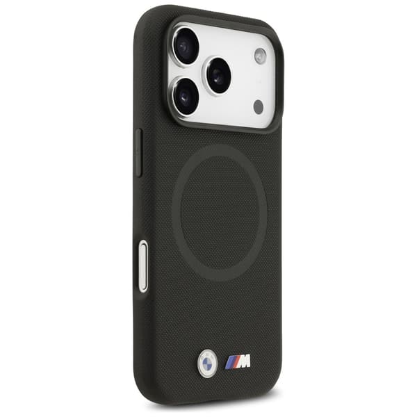 BMW M FW Metal Logo MagSafe-cover til iPhone 17 Pro Max, sort
