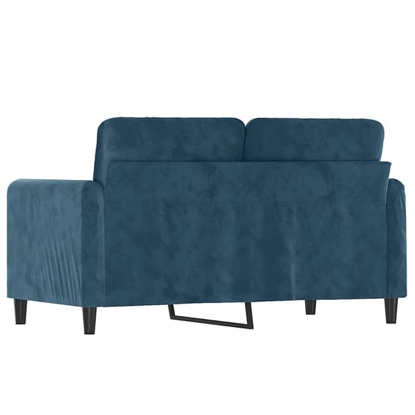 vidaXL 2-sitssoffa blå 120 cm klädd i sammet