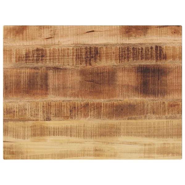 vidaXL bordplade 80x60x1,5 cm rektangulær ru mangotræ