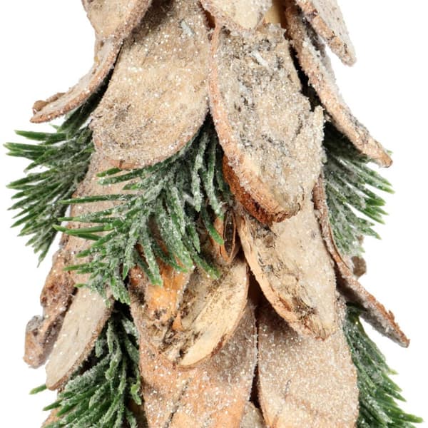 Träjulgran 38 cm - Grönt dekorativt julelement