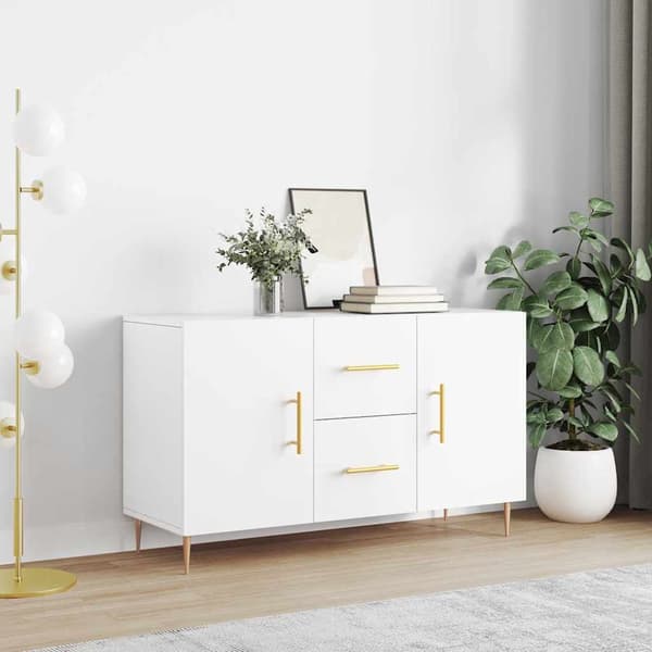 vidaXL Byrå, vit, 100x36x60 cm, träbaserat material