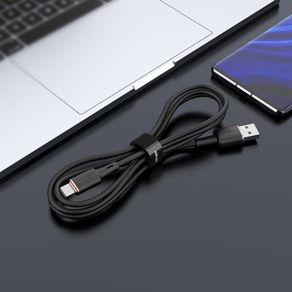 USB - USB-C 3A kabel 1,2m hvid