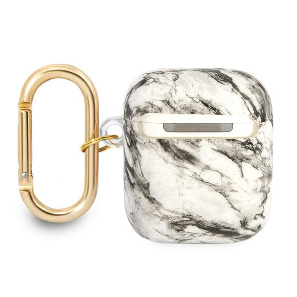 Guess Marble Strap Collection AirPods 1/2 fodral, grå/grå