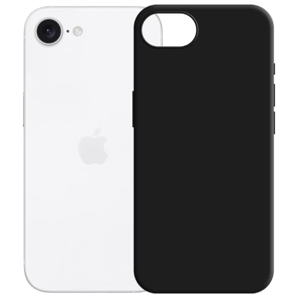 3MK Silikonskal till iPhone 16e, Svart