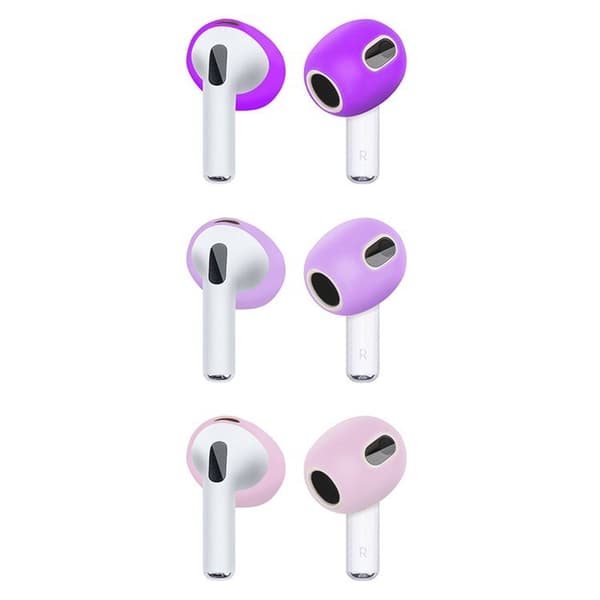 Apple AirPods 3 ørepropper, 3 par, lilla