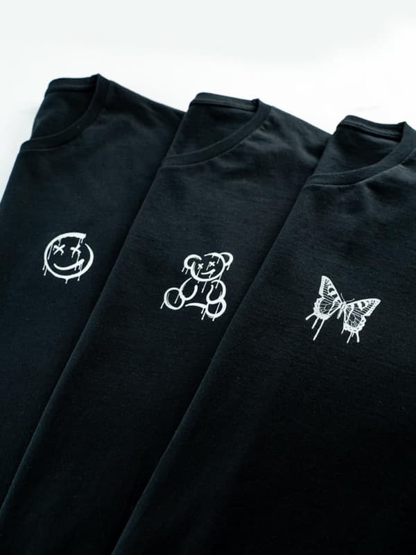 Sæt med 3 herre Black Point X Mini Graph T-shirts, large