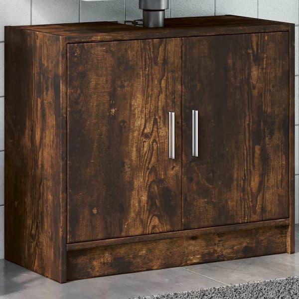 vidaXL vaskeskab røget eg 63x29x55 cm
