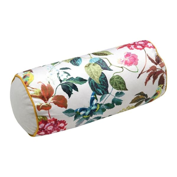 EMMY kudde 20x45 cm vita växter