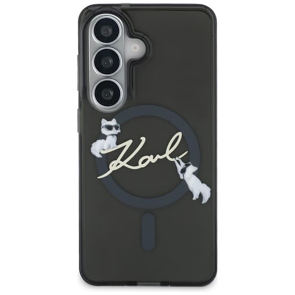 Karl Lagerfeld IML KC Script MagSafe-etui til Galaxy S26+, sort
