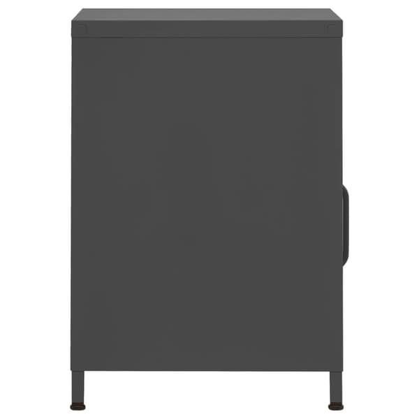 vidaXL Natbord antracit 35x35x51 cm stål