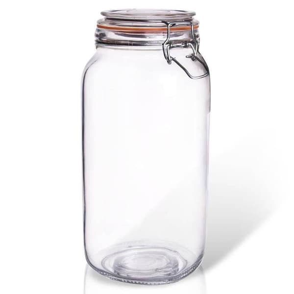 Patentburk med klämma, glaskonserveringsbehållare, försegling, 2 l