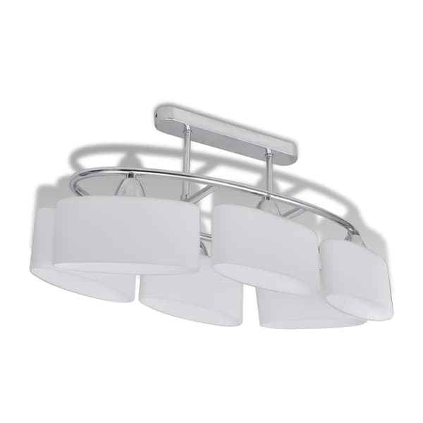 vidaXL loftslampe med ellipsformede skærme, 4 stk., E14