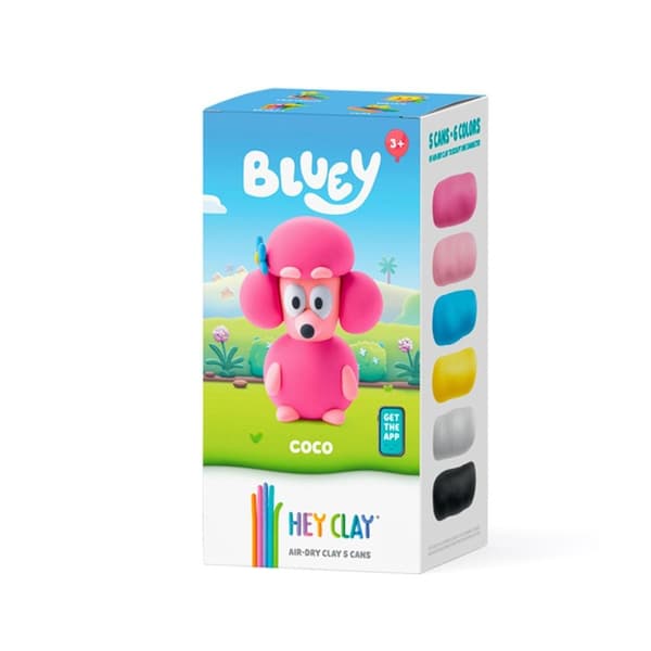 Hey Clay - Blåaktig Coco-figur + Tillbehör 5-pack