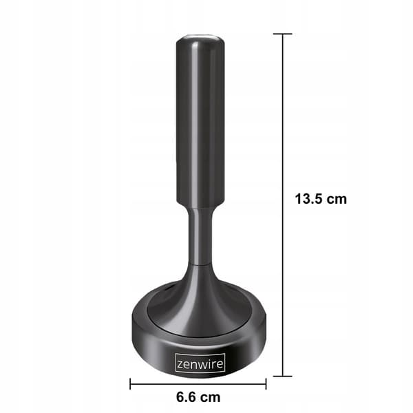 Zenwire HDAT20 indendørs TV-antenne DVB-T2 HEVC H.265 5 meter sort