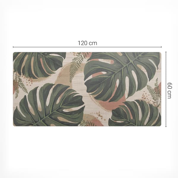 Modern vinyltangentbordsmatte Monstera Leaves Retro 120x60 cm