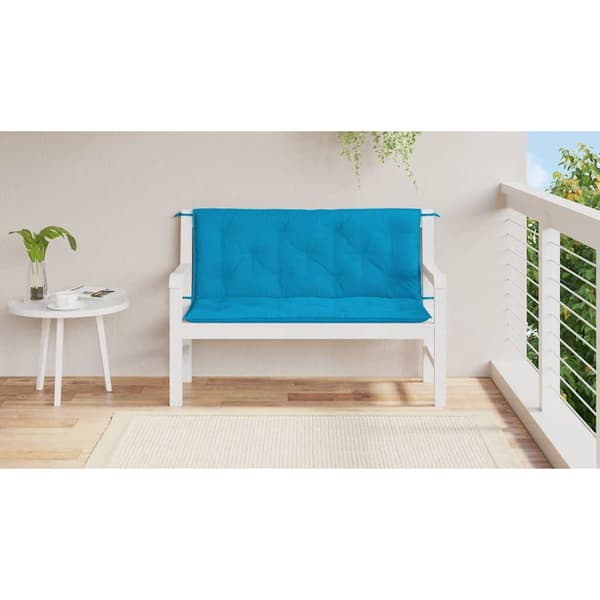 vidaXL gyngepude lyseblå 120 cm stof