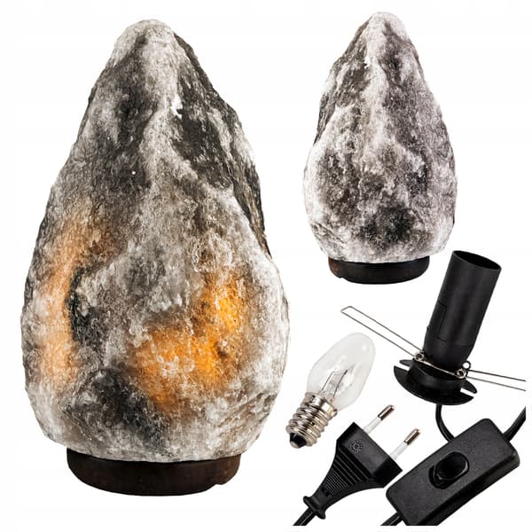 Saltlampa 3-5 kg grå - luftjonisator