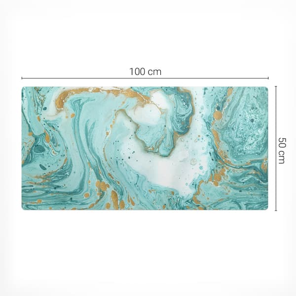Universal beskyttelsesmåtte til computerudstyr Marmorbølger 100x50 cm