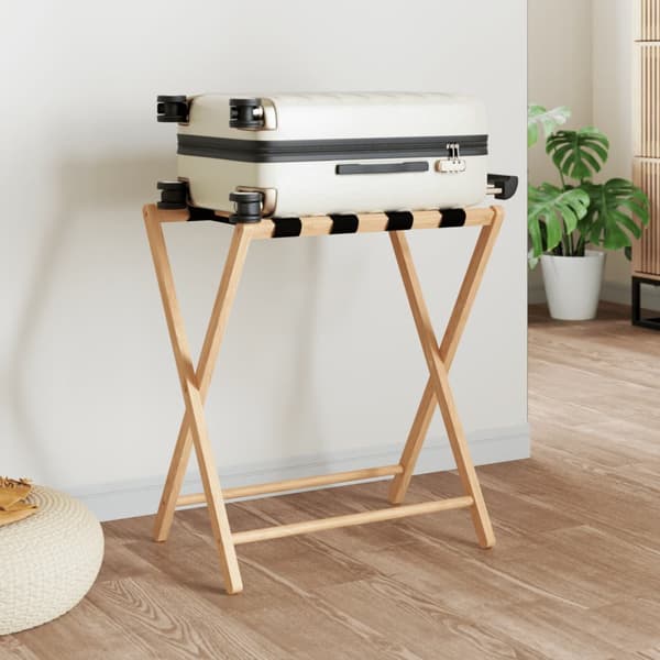 vidaXL Bagageställ 68,5x38x58 cm bambu