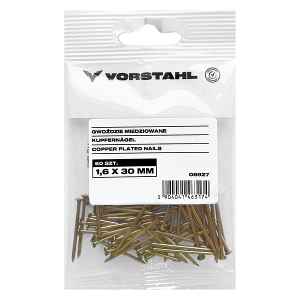 Takspik Kopparpläterad spik (100-pack) 1,2x17mm Vorstahl