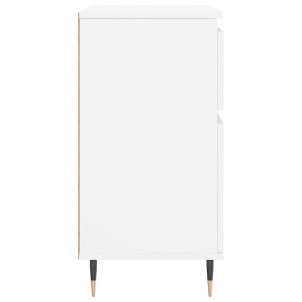 vidaXL Byrå, vit, 60x35x70 cm, träbaserat material