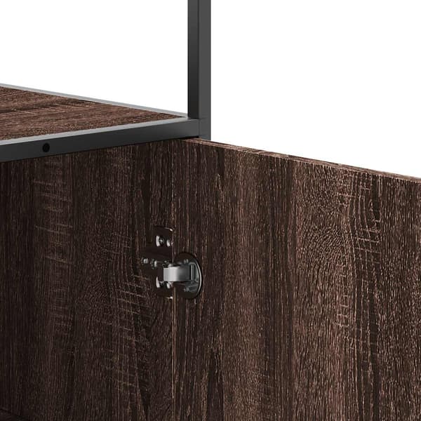vidaXL højskab brunt egetræ 68x35x139 cm