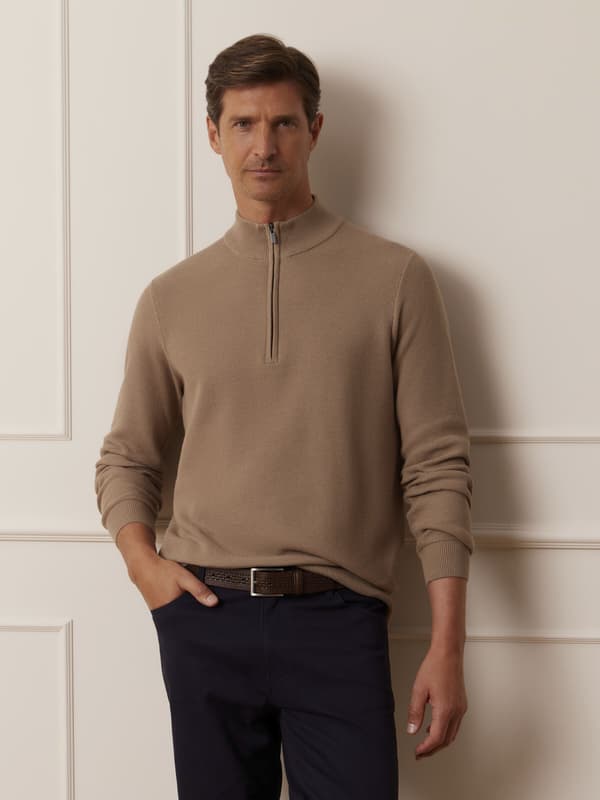 BEIGE MOSTYN TRØJE XXL