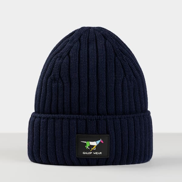 GALOP WEAR vinterridmössa 100% merinoull marinblå